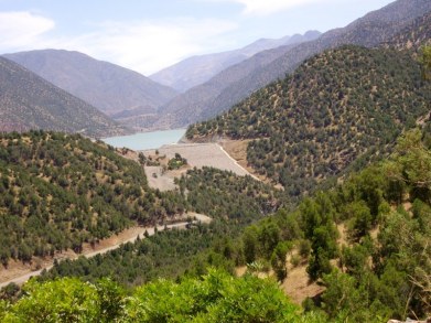 le lac vue route d'Amizmiz
